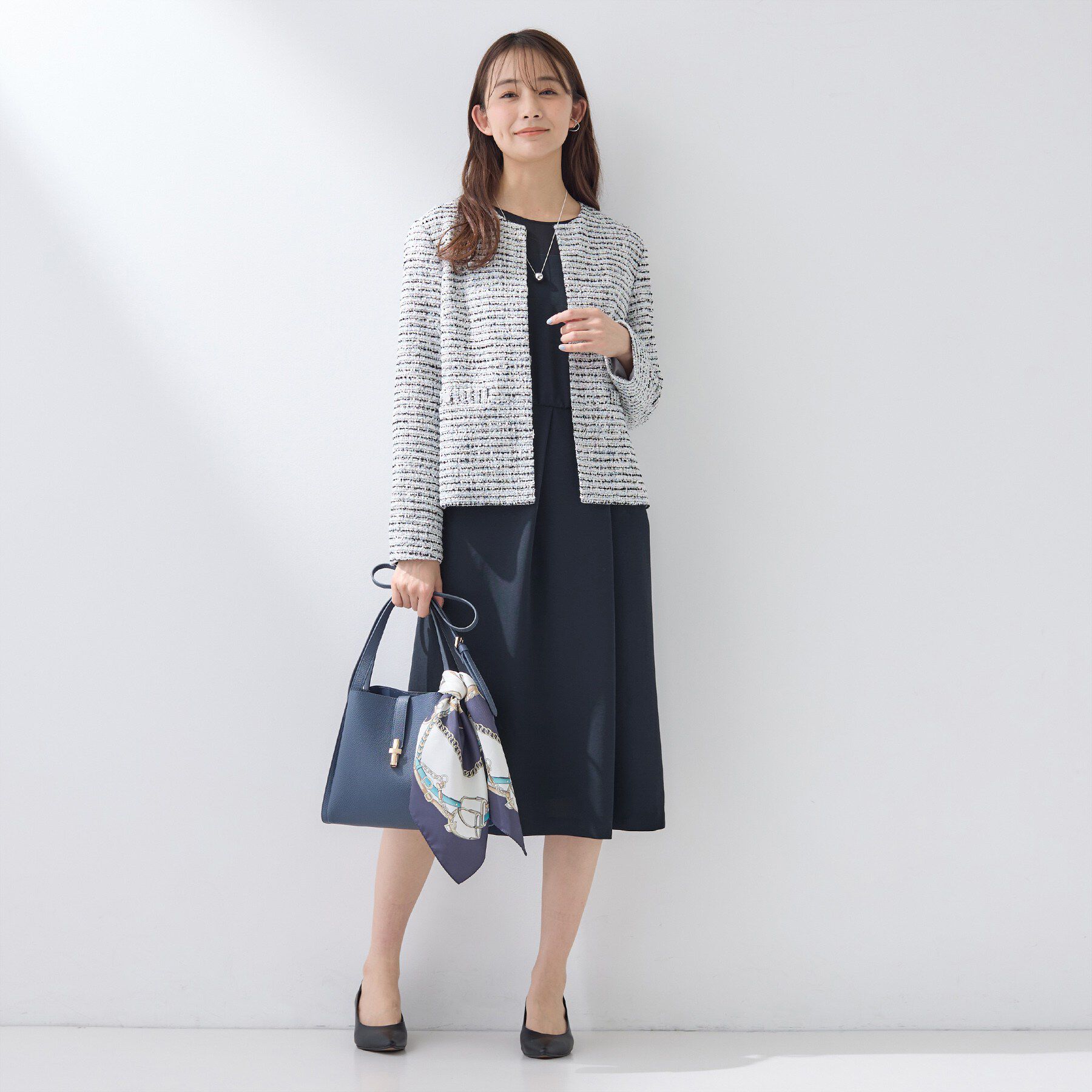 INDIVI「【洗える／SETUP可】着る日傘ヨーク切り替えワンピース」|ワンピース|
