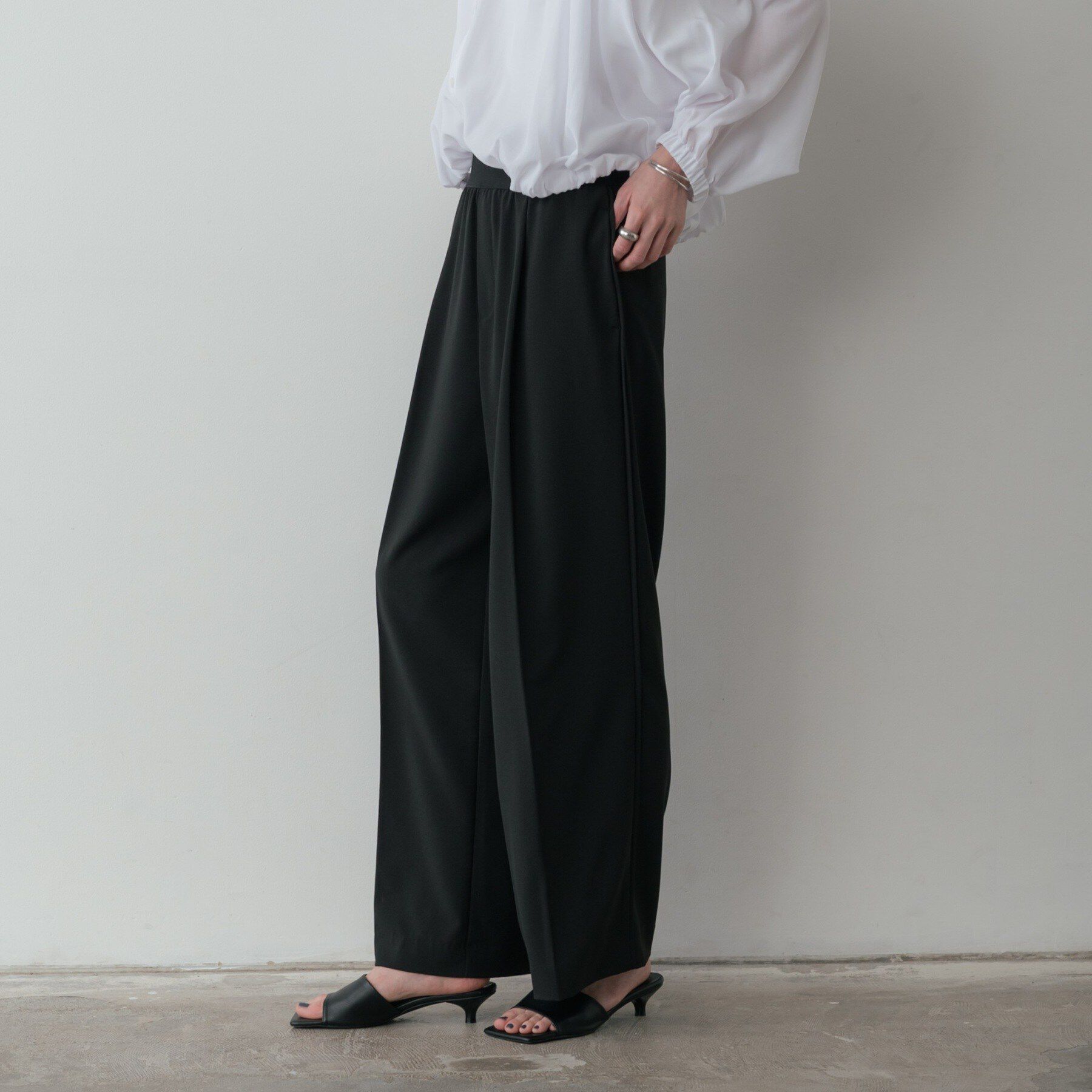 GALLEST「Comfy SET UP｜イージーストレートワイドパンツ【セットアップ対応／通勤／カセット服／接触冷」|その他|