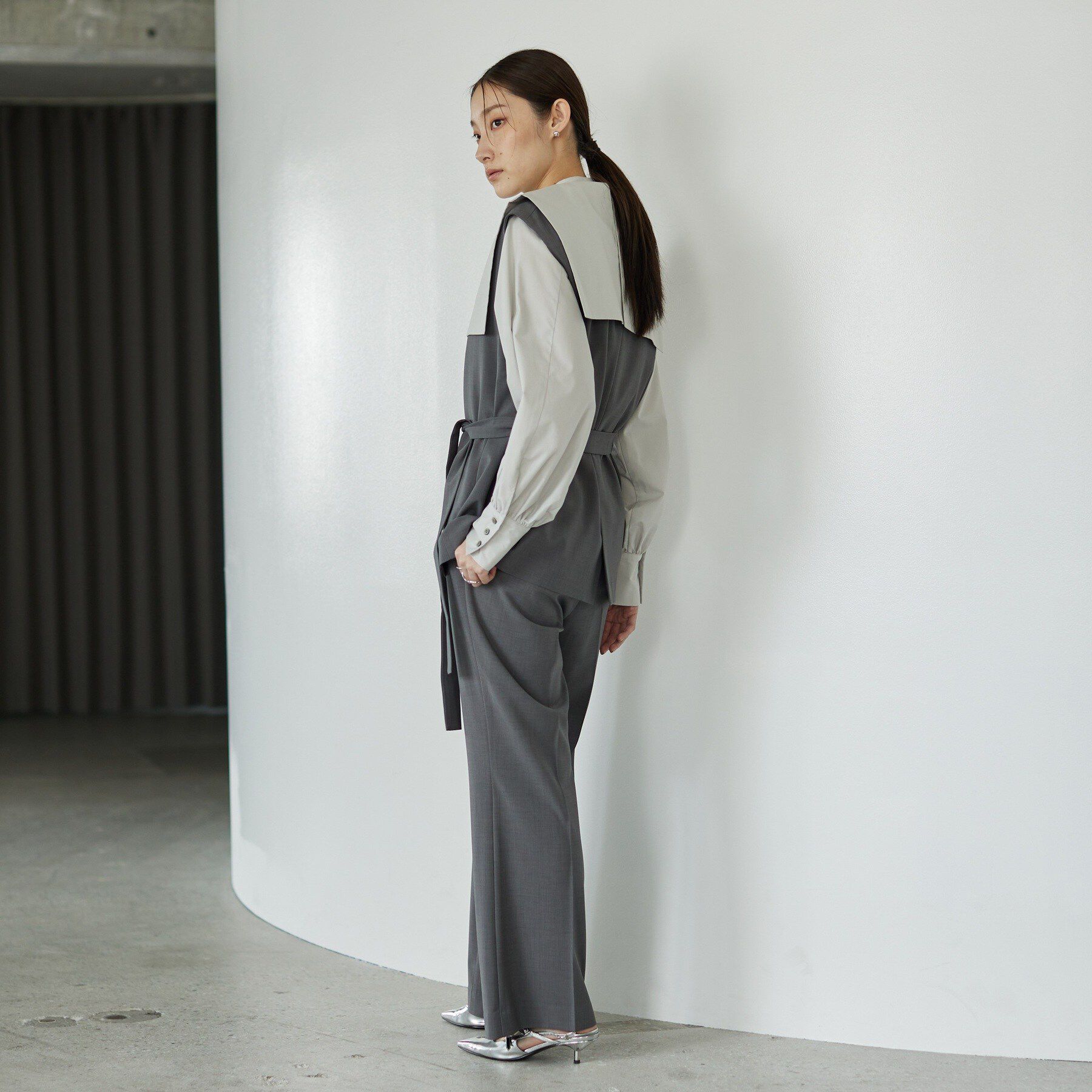 GALLEST「Comfy SET UP｜ストレートフレアパンツ【セットアップ対応／通勤／カセット服／接触冷感／UV」|その他|
