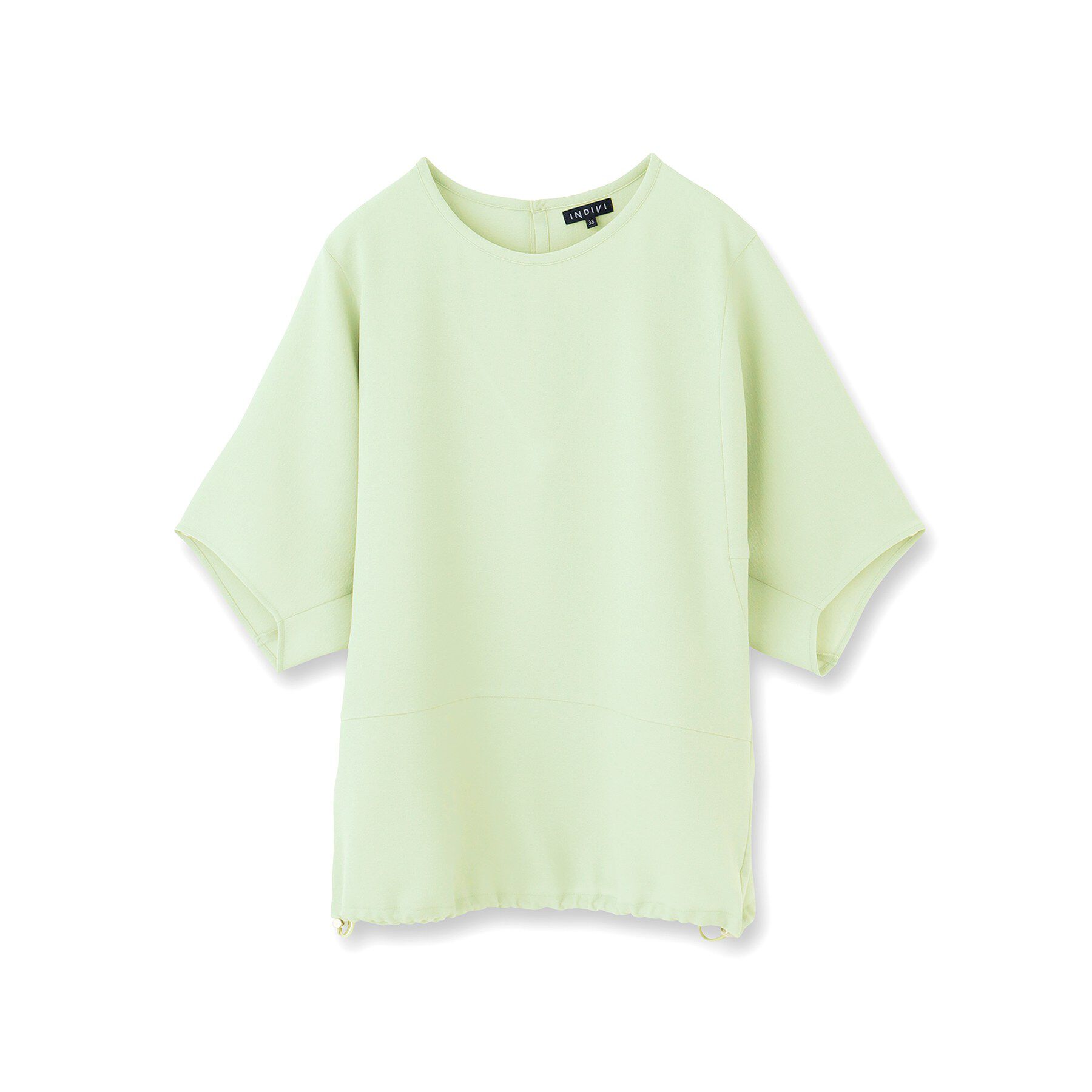 INDIVI「【洗える／2WAY／裾ドロスト付き】 ドルマンスリーブチュニックトップス」|Tシャツ・カットソー|