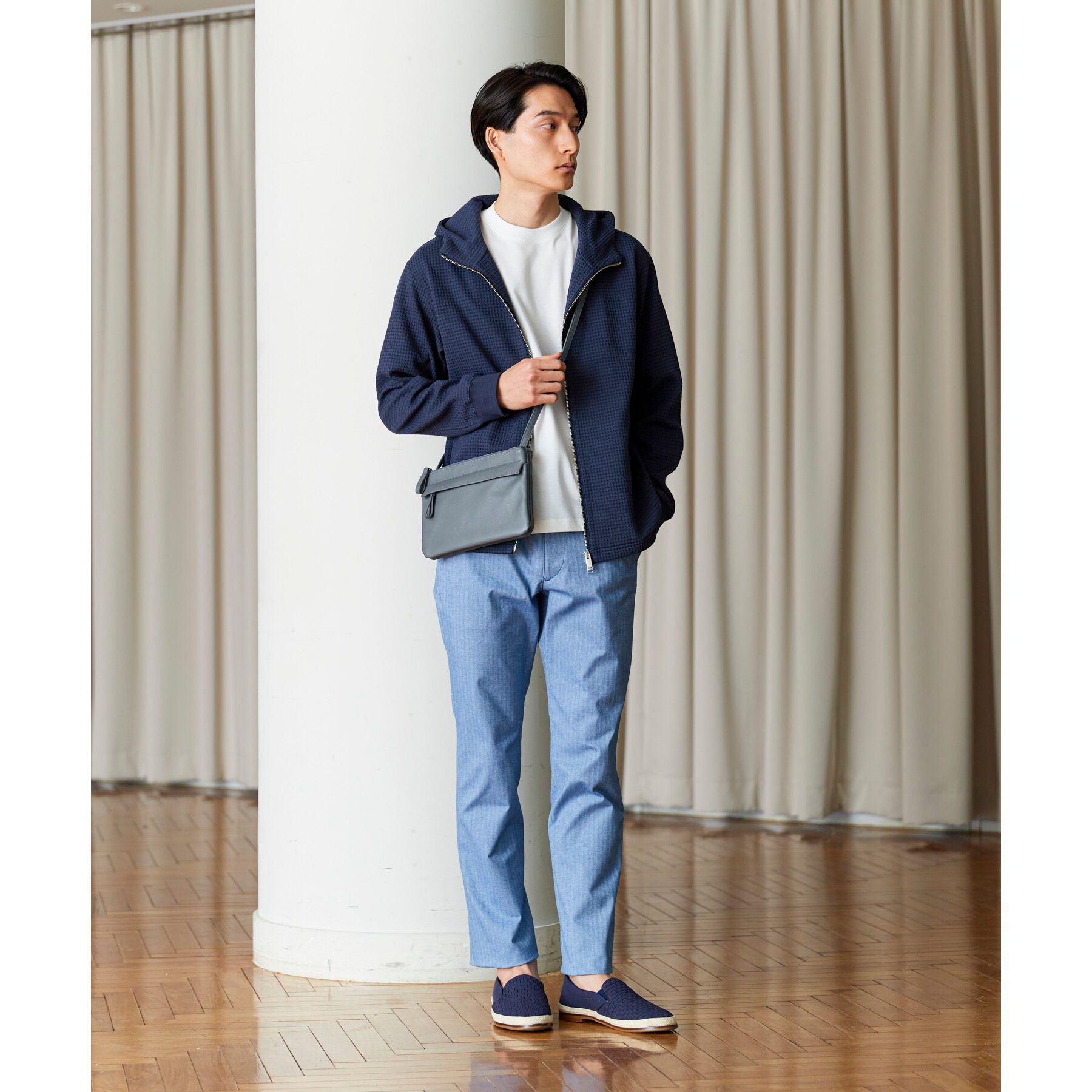 TAKEO KIKUCHI「【Made in JAPAN】播州織 ヘリンボン ストレート パンツ」|その他|