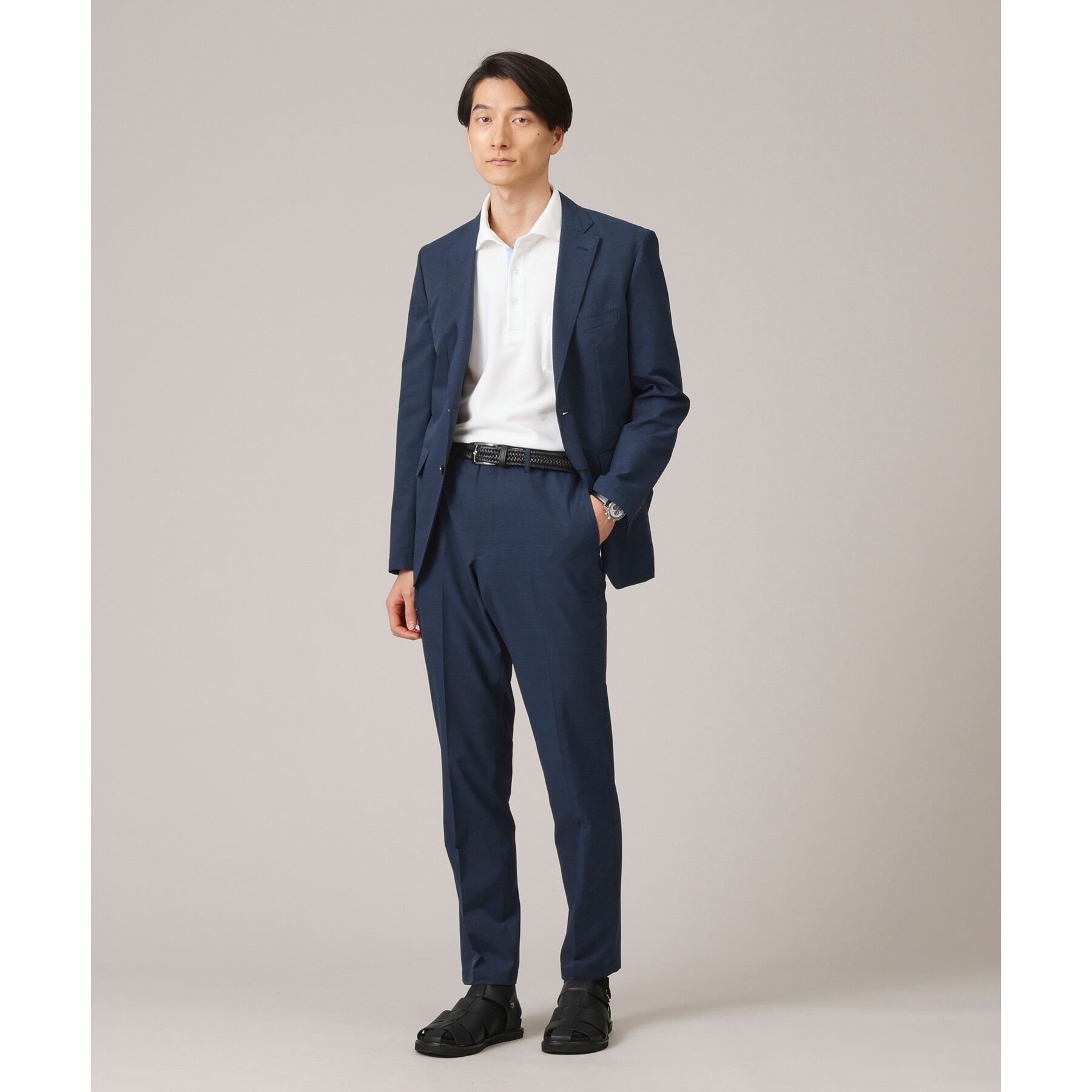TAKEO KIKUCHI「【抗菌防臭／9色5サイズ展開】ハニカムメランジ ポロシャツ」|ポロシャツ|