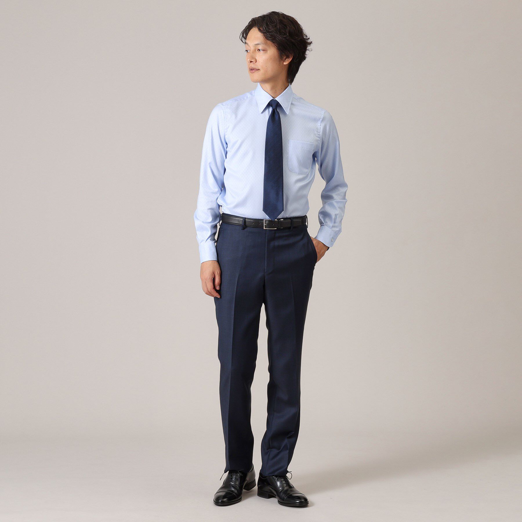 TAKEO KIKUCHI「【Made in JAPAN】市松紋 ドレスシャツ」|シャツ・ブラウス|