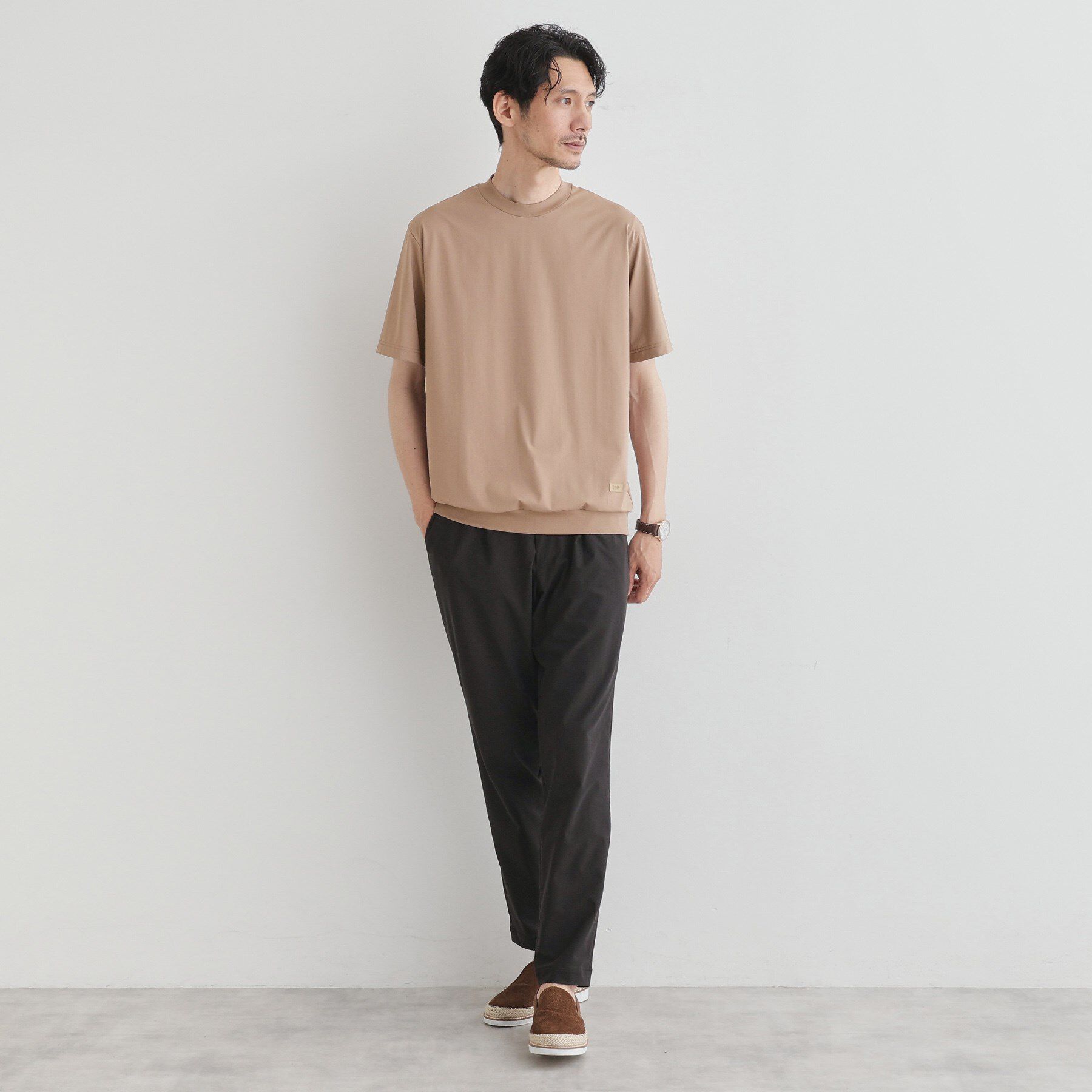 TAKEO KIKUCHI「【COOL CITY WEAR】テーラードTシャツ /接触冷感」|Tシャツ・カットソー|