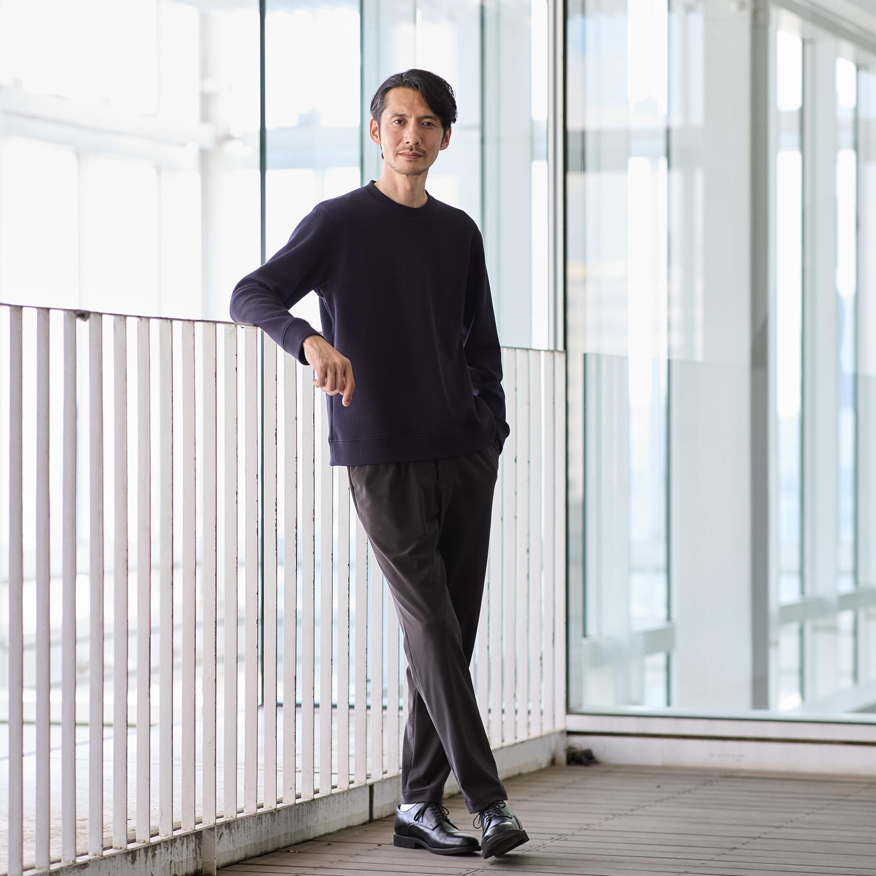 TAKEO KIKUCHI「【尾州織】クルーネック カットソー」|Tシャツ・カットソー|