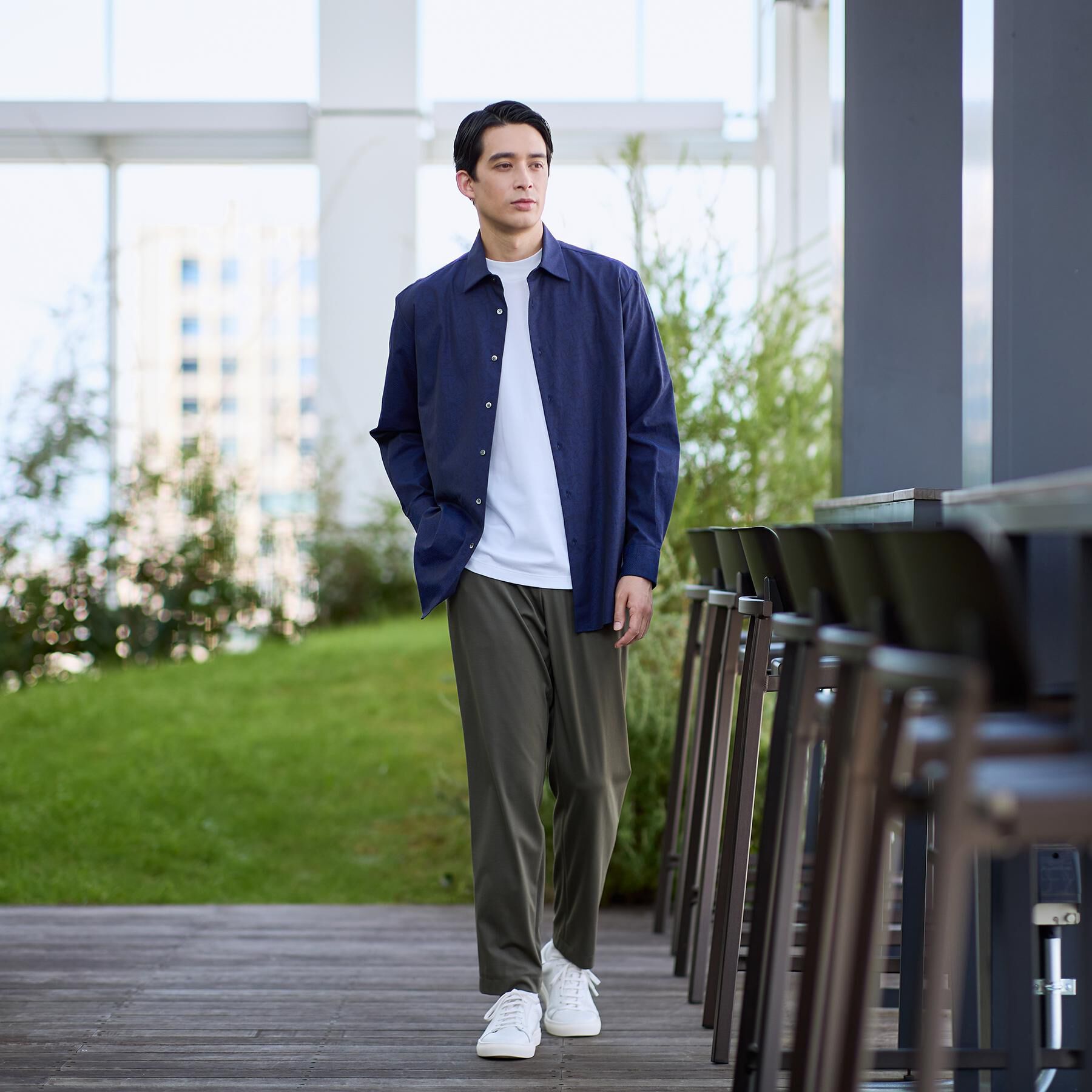 TAKEO KIKUCHI「サイドゴアウエスト スリム スラックス」|その他|