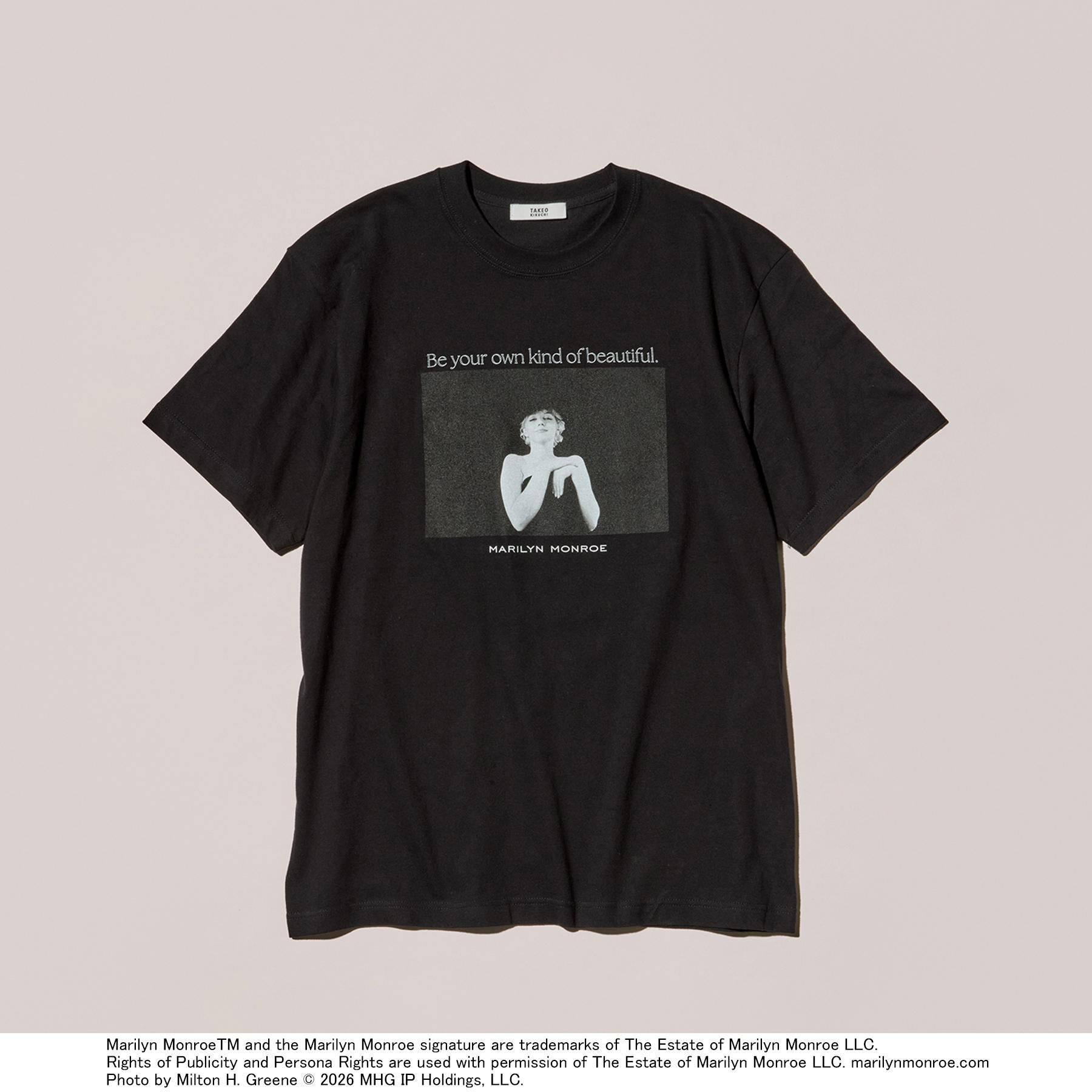 TAKEO KIKUCHI「【別注】マリリン・モンロー/フォトTシャツ」|Tシャツ・カットソー|ブラック(019)