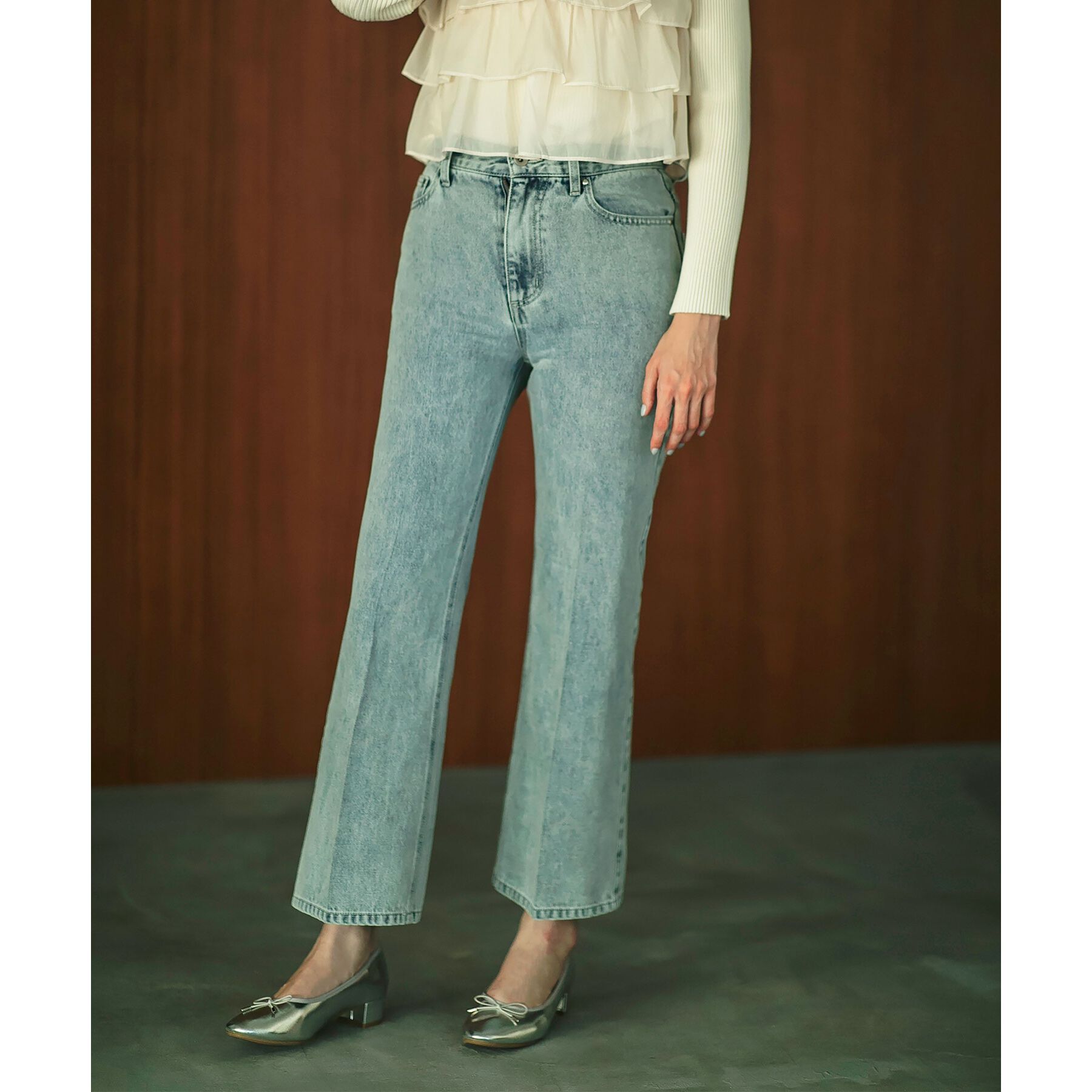 index「【植草美幸先生が指南する好印象スタイル】《丈が選べる》ストレートデニムパンツ【洗濯機洗い可】」|その他|