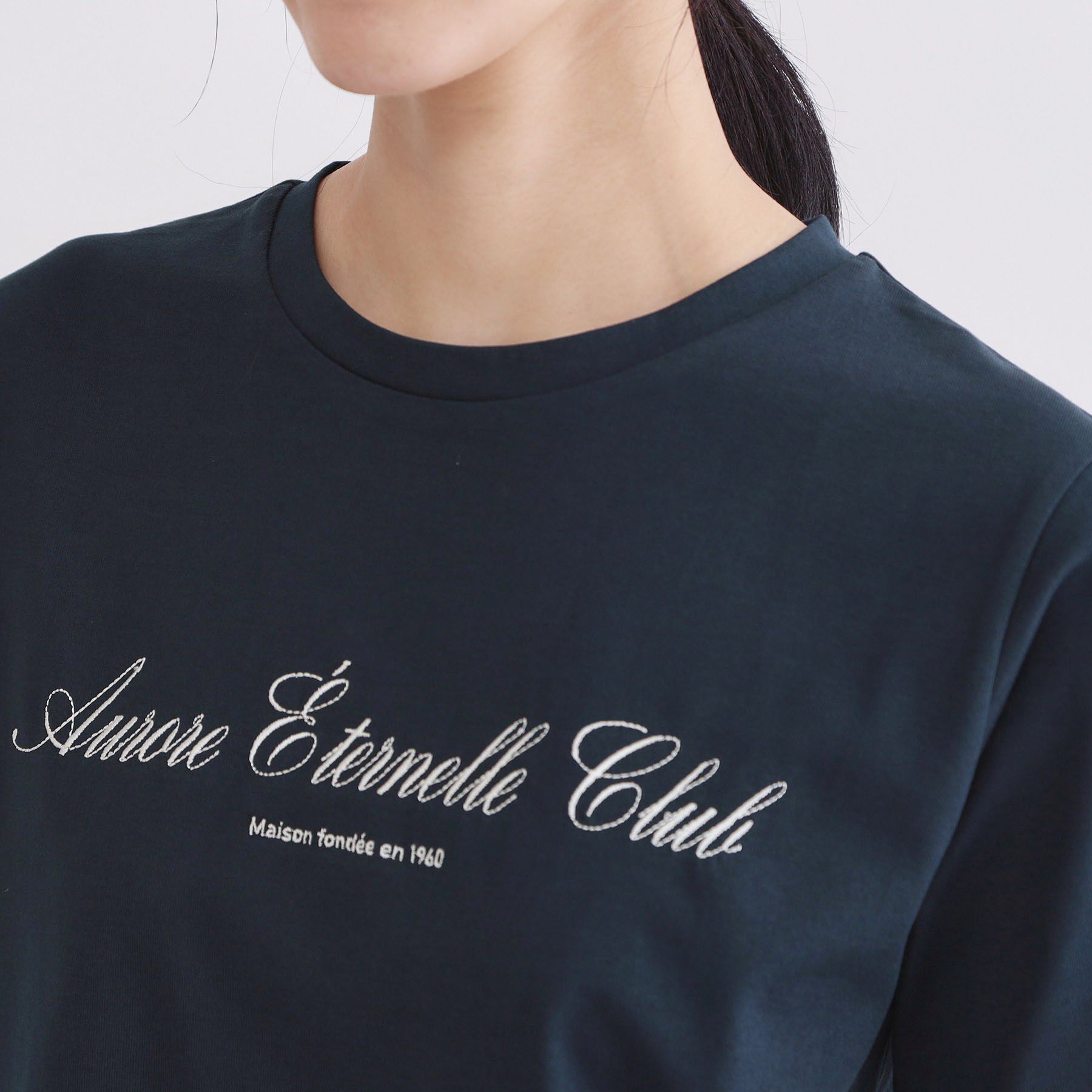 OPAQUE.CLIP「ロゴプリント刺繍アソートTシャツ【洗濯機OK】」|Tシャツ・カットソー|