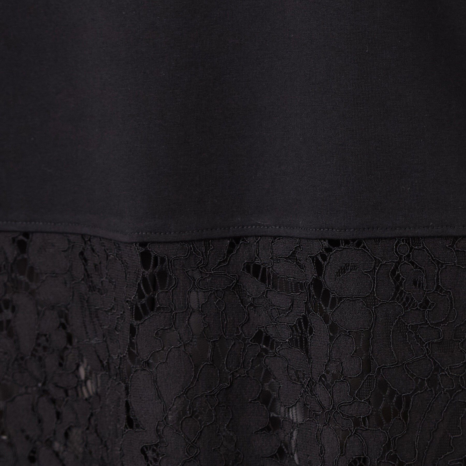 OPAQUE.CLIP「裾レースドッキングカットソー【洗濯機OK】」|Tシャツ・カットソー|