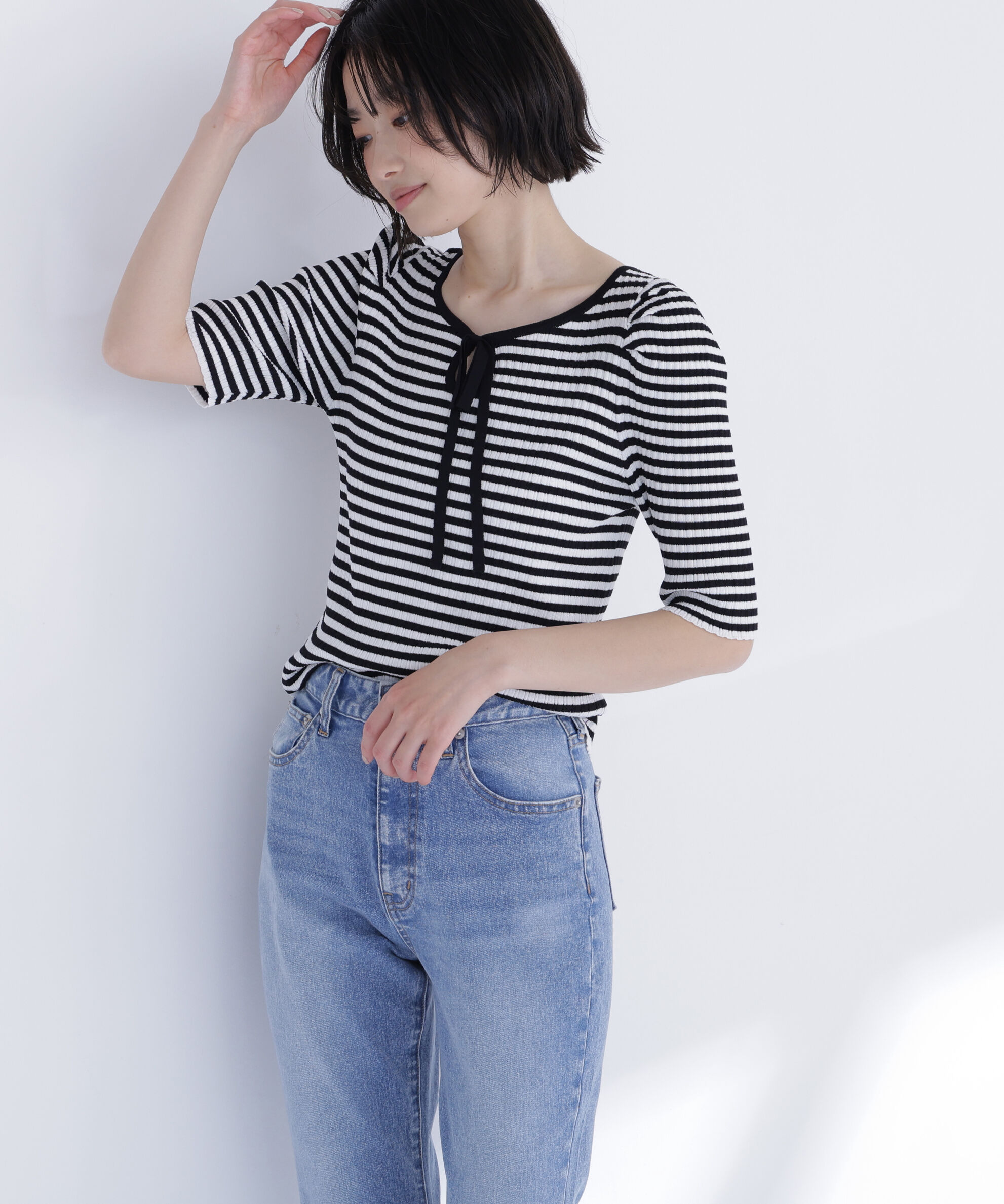  「パワショルパイピングニット」|ニット・セーター|オフボーダー2