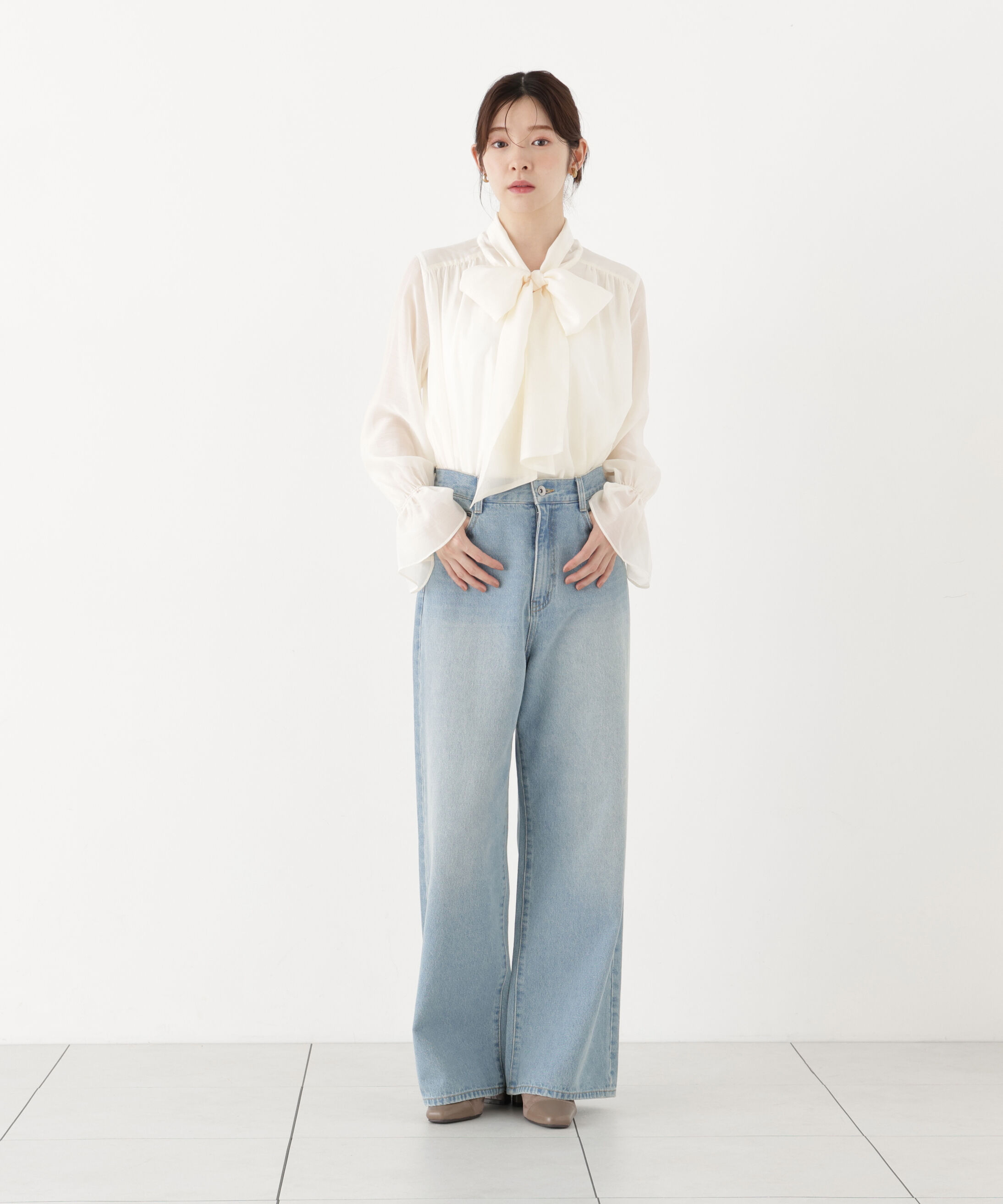 PROPORTION BODY DRESSING「ビッグリボンブラウス」|シャツ・ブラウス|