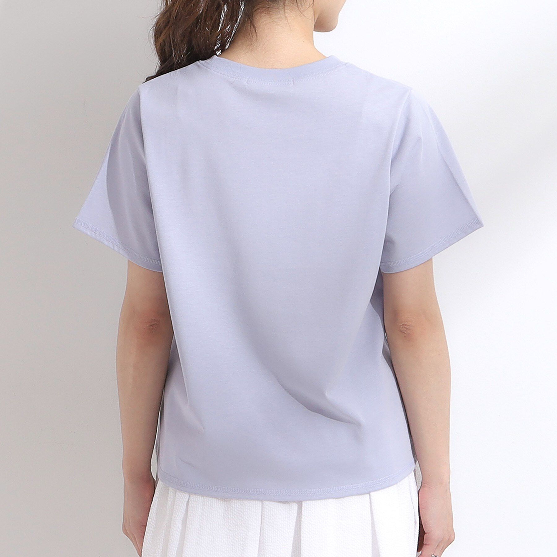 SHOO･LA･RUE「【S-LL/ひんやり/汗ジミ軽減/UVカット】グラフィックアソートTシャツ」|Tシャツ・カットソー|