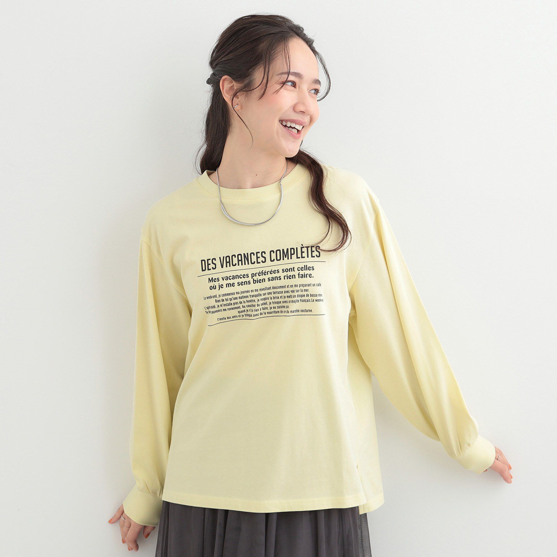 SHOO･LA･RUE「【綿100％/S-LL/プチプラ】選べる3柄 プリントアソートロンT」|Tシャツ・カットソー|