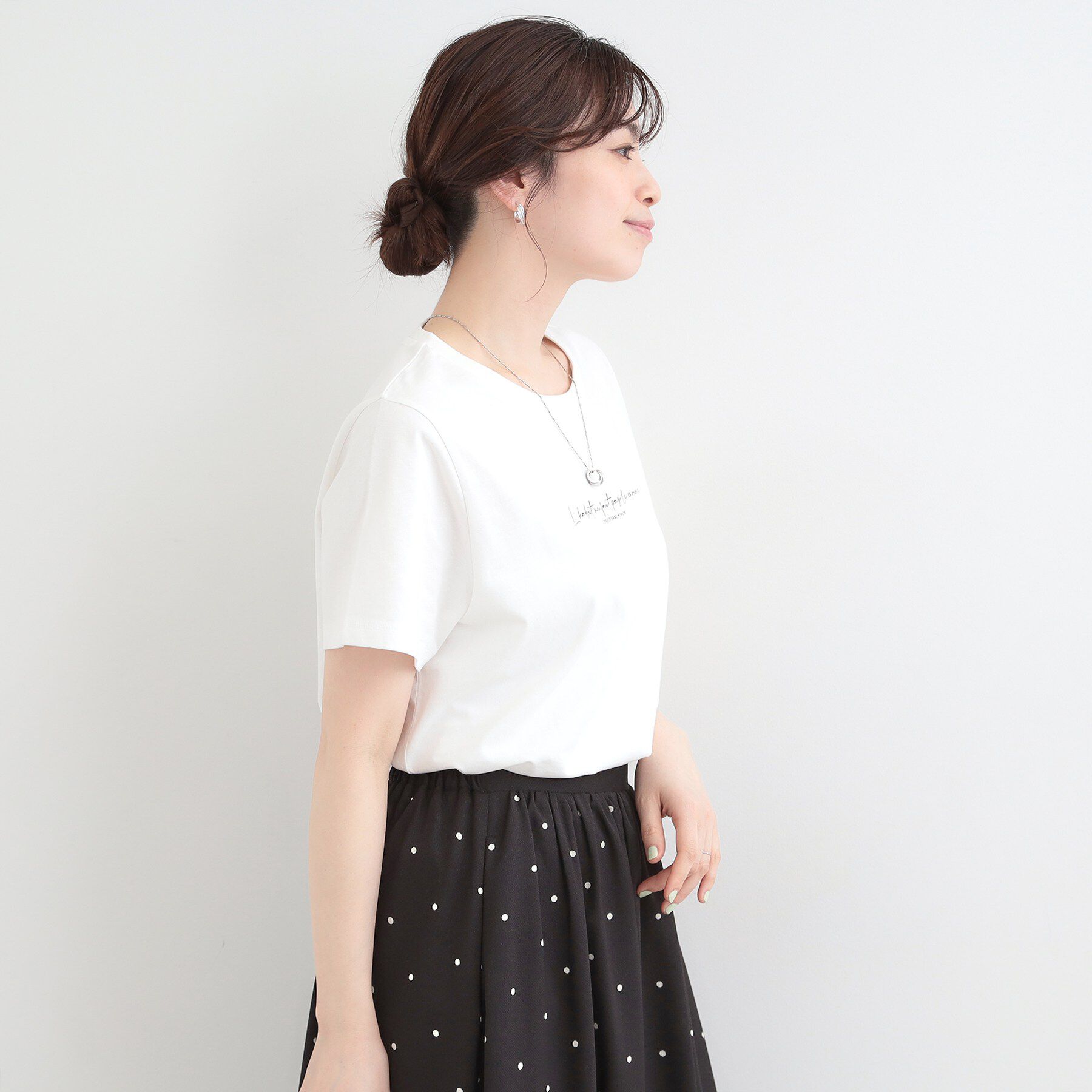SHOO･LA･RUE「【S-LL/プチプラ/柄が選べる】上品プリントTシャツ」|Tシャツ・カットソー|