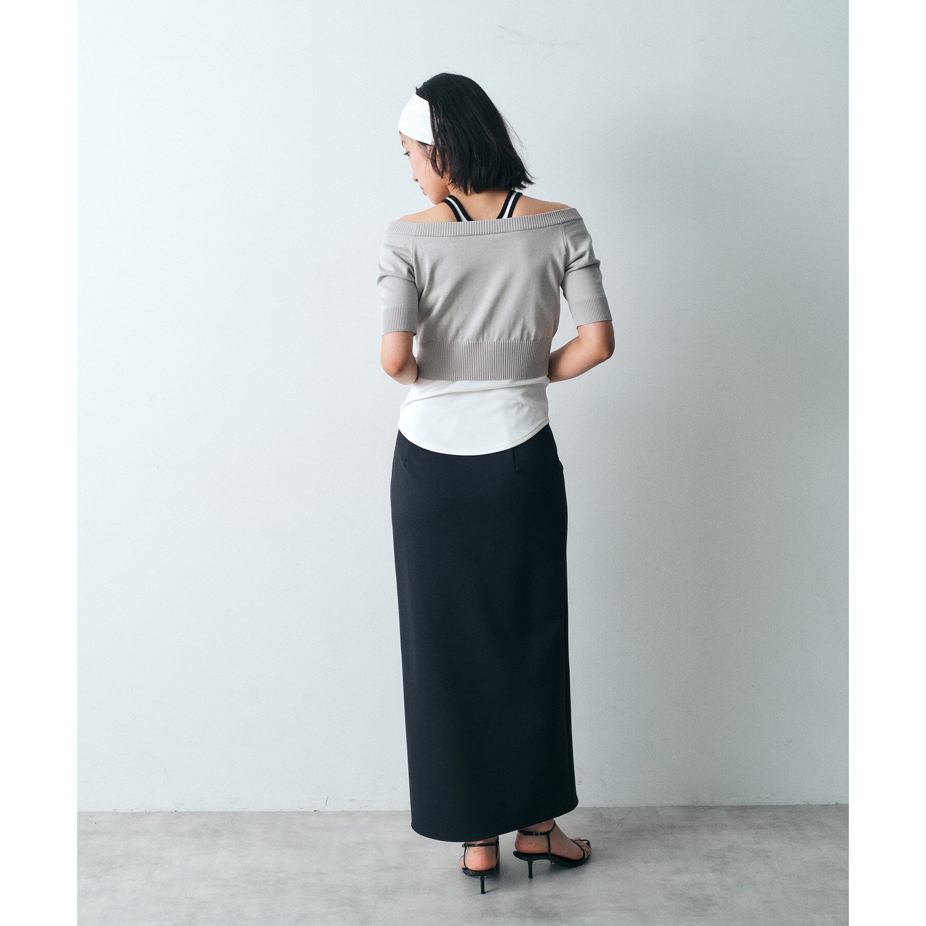 CODE A「design knit short cardigan」|カーディガン|