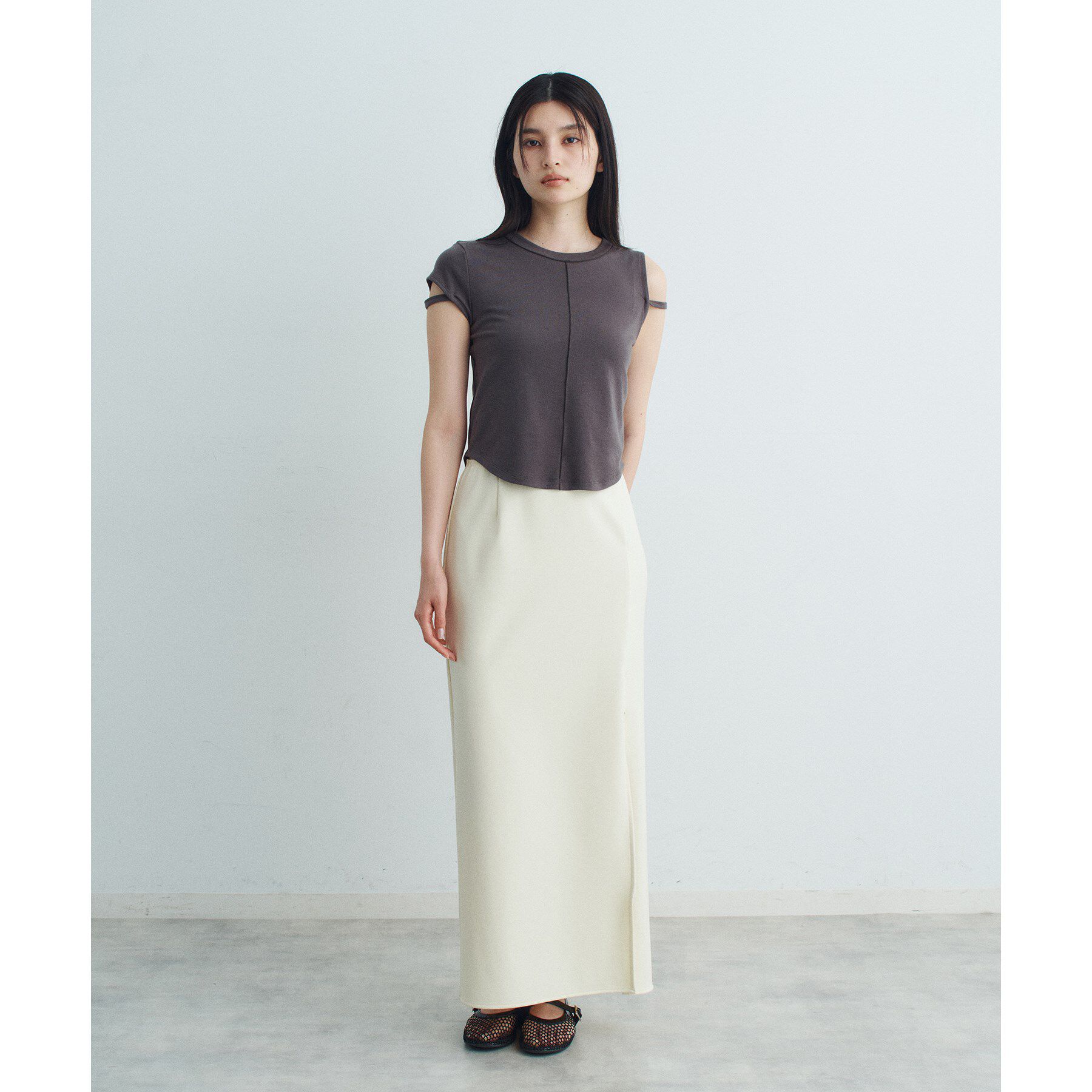 CODE A「slit jersey skirt」|スカート|