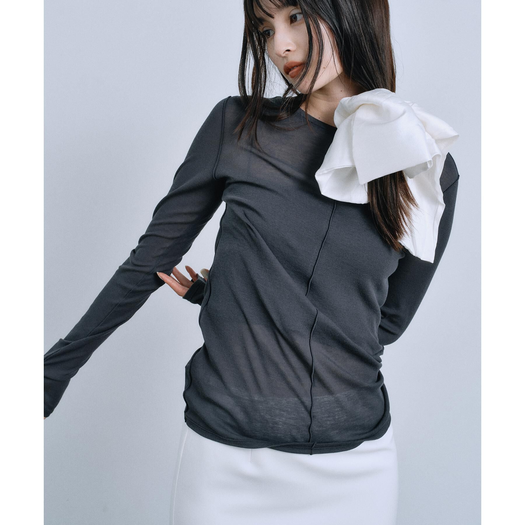 CODE A「sheer basic tee」|Tシャツ・カットソー|