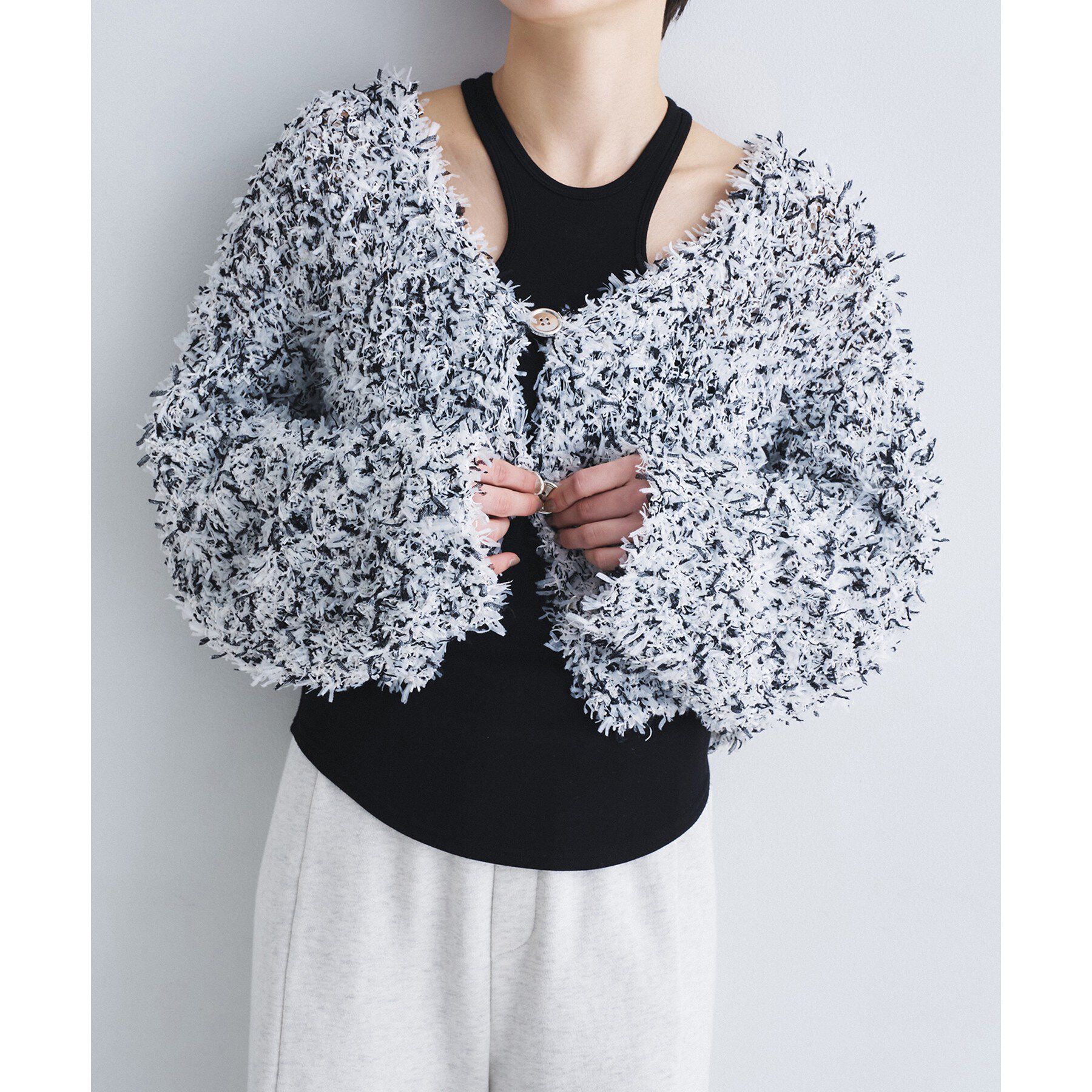 CODE A「fancy yarn cardigan」|カーディガン|
