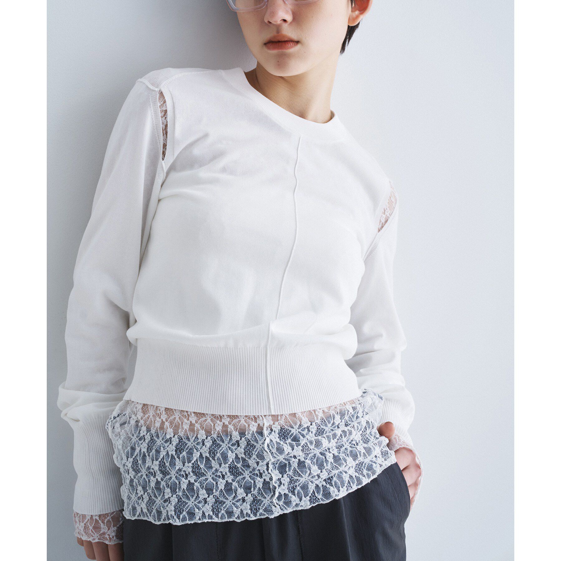 CODE A「slit pullover knit」|ニット・セーター|