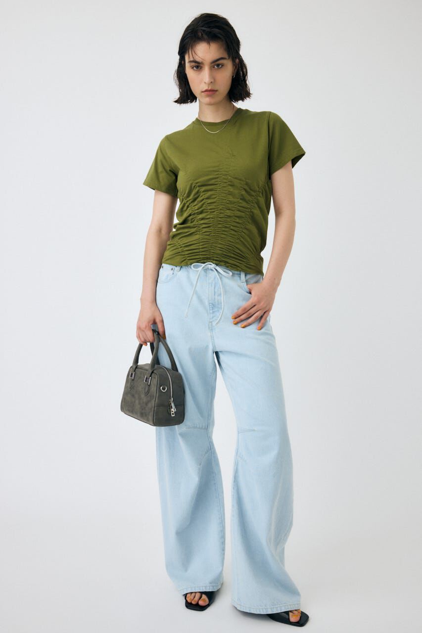 MOUSSY「EASY WAIST LIGHT ストレートデニム」|デニム|
