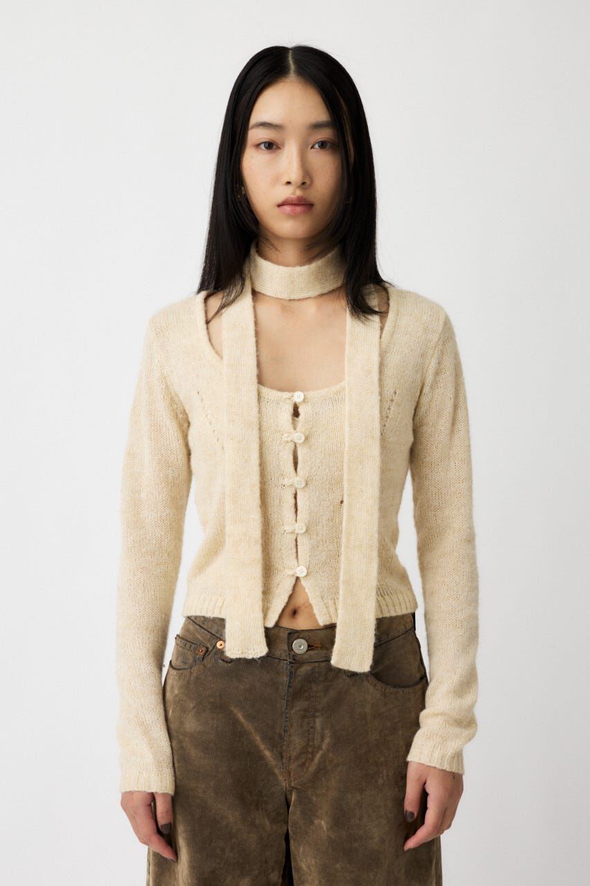 MOUSSY「MIX YARN KNIT トップス」|ニット・セーター|IVOY3