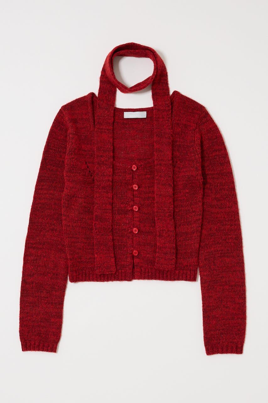MOUSSY「MIX YARN KNIT トップス」|ニット・セーター|