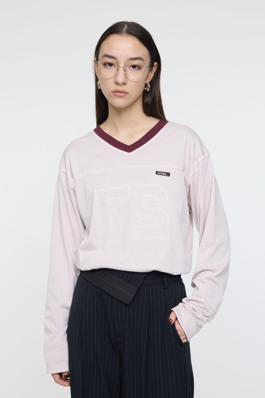 MOUSSY「REVERSIBLE MESH L/S TSJ」|Tシャツ・カットソー|