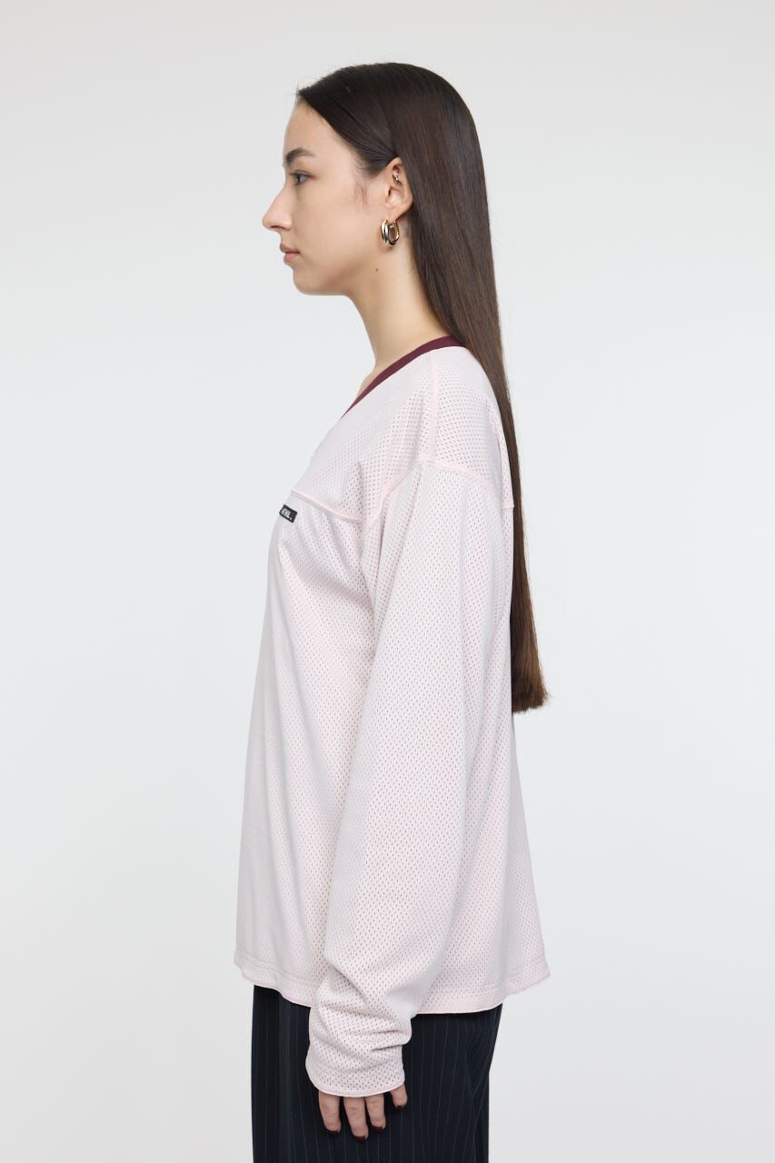 MOUSSY「REVERSIBLE MESH L/S TSJ」|Tシャツ・カットソー|