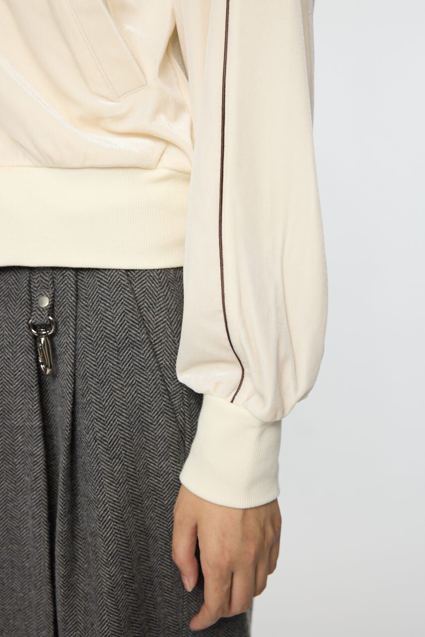 MOUSSY「VELOUR TRACK トップス」|パーカー|