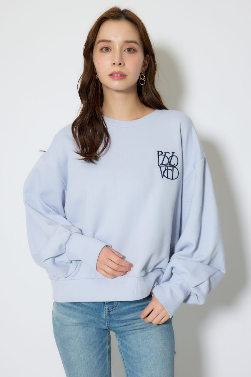 rienda「バックレースアップスウェットトップス」|Tシャツ・カットソー|PUR