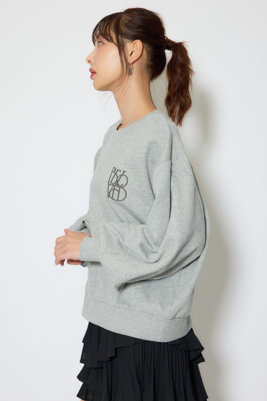 rienda「バックレースアップスウェットトップス」|Tシャツ・カットソー|
