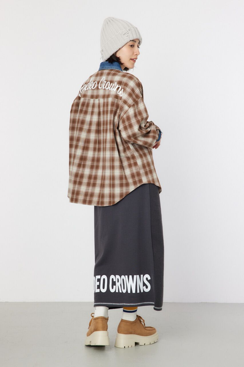 RODEO CROWNS「デニムドッキングチェックシャツ」|シャツ・ブラウス|