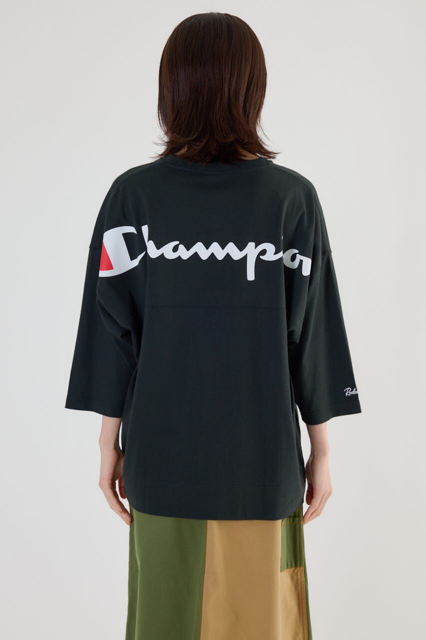 RODEO CROWNS「Champion Vネック7分袖トップス」|パーカー|