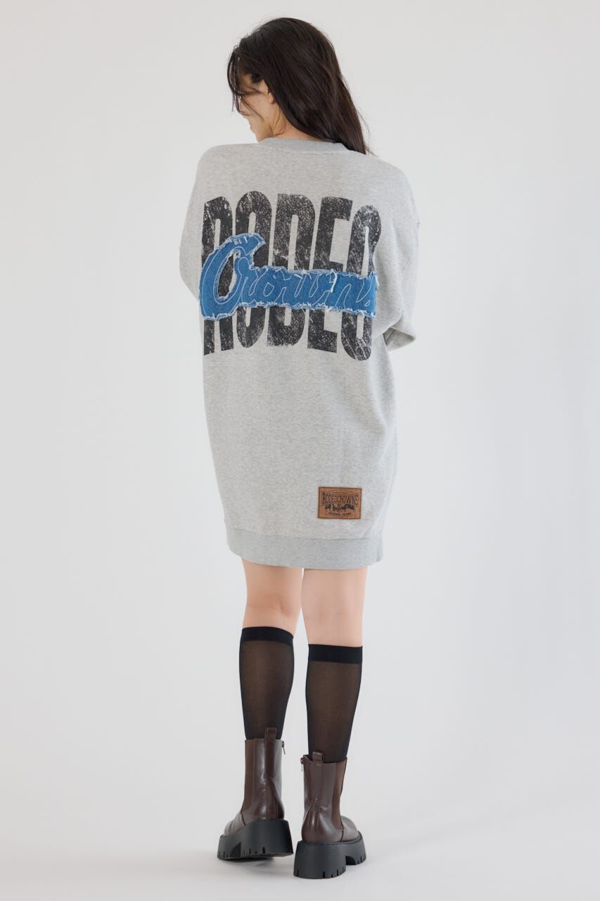 RODEO CROWNS「グランジロゴデニムアップリケワンピース」|ワンピース|