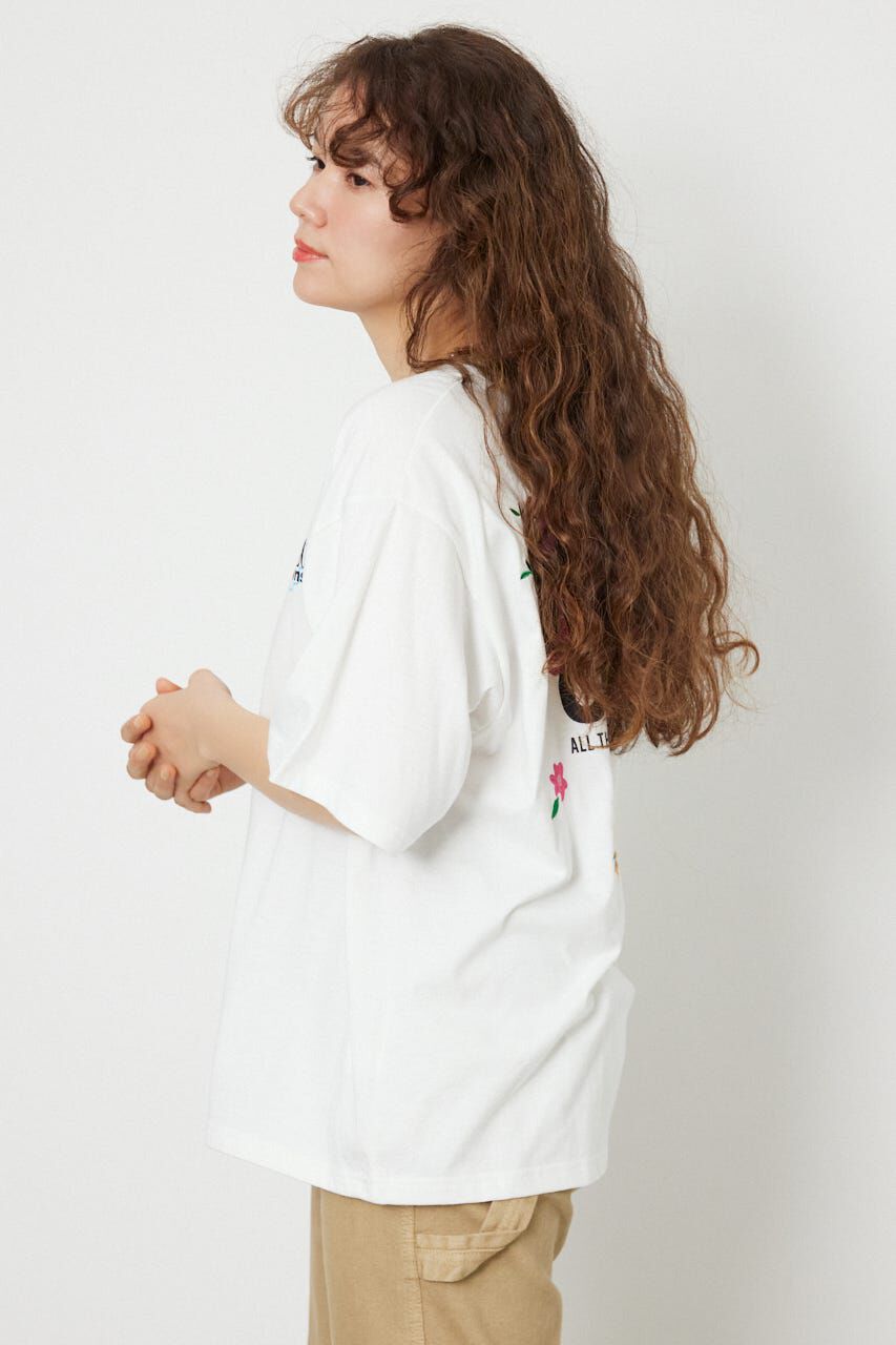 RODEO CROWNS「Flower Bloom Embroidery Tシャツ」|Tシャツ・カットソー|