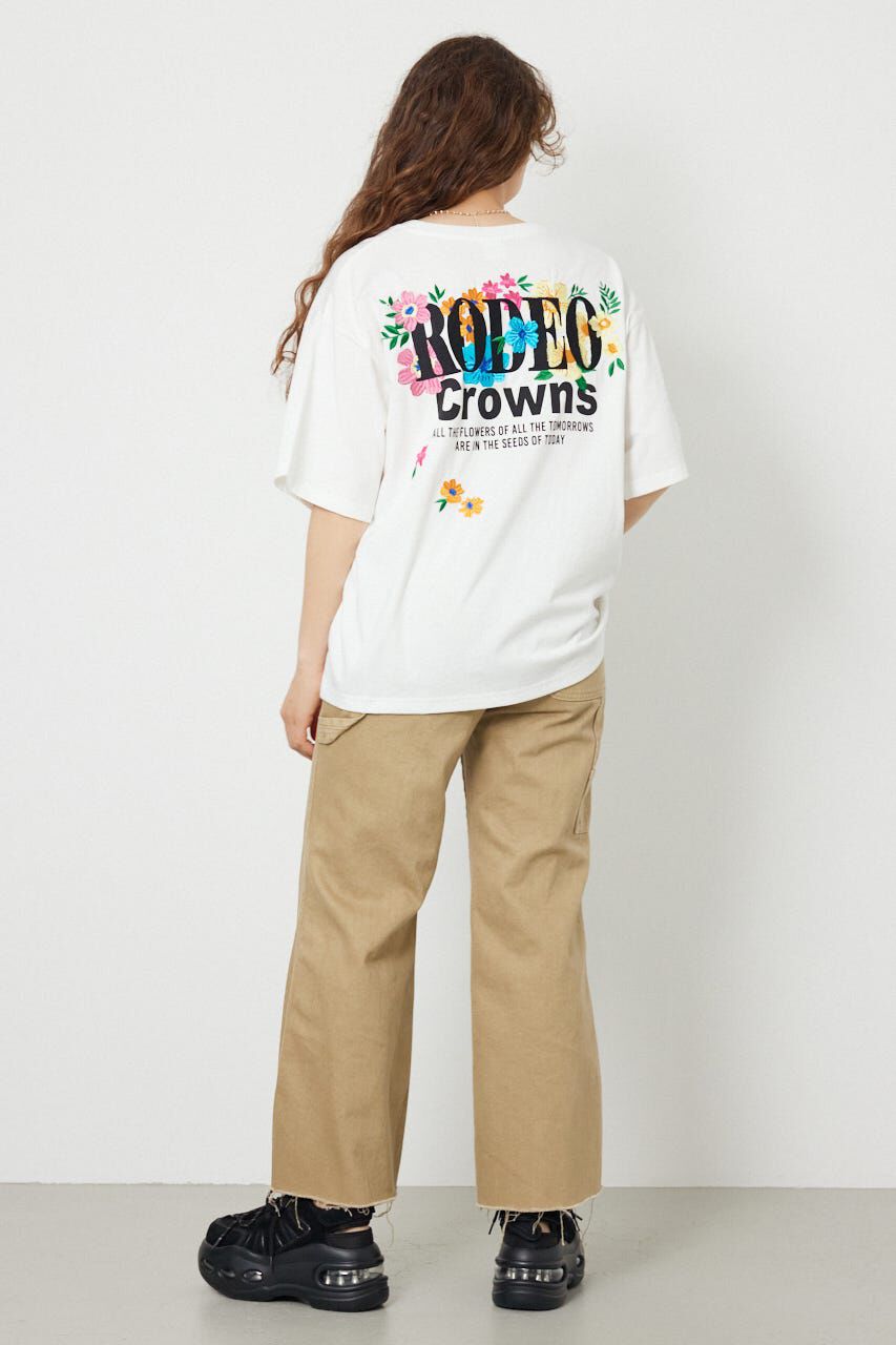 RODEO CROWNS「Flower Bloom Embroidery Tシャツ」|Tシャツ・カットソー|