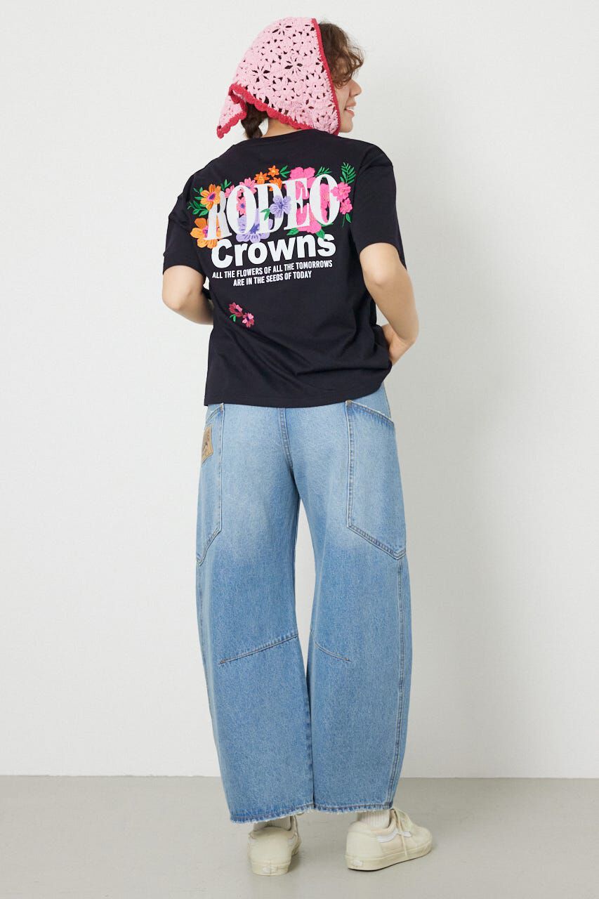 RODEO CROWNS「Flower Bloom Embroidery Tシャツ」|Tシャツ・カットソー|