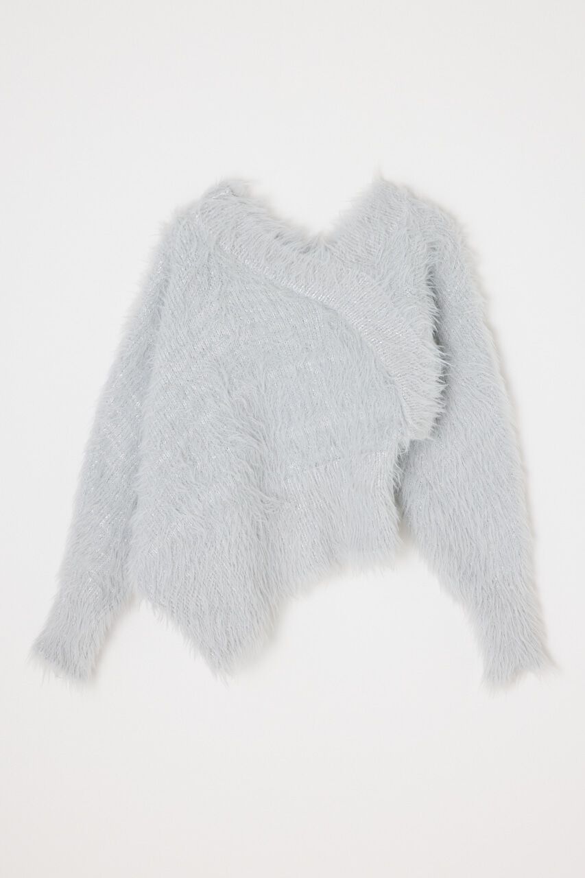 SLY「SLANT NECK MG トップス」|ニット・セーター|L/GRY1