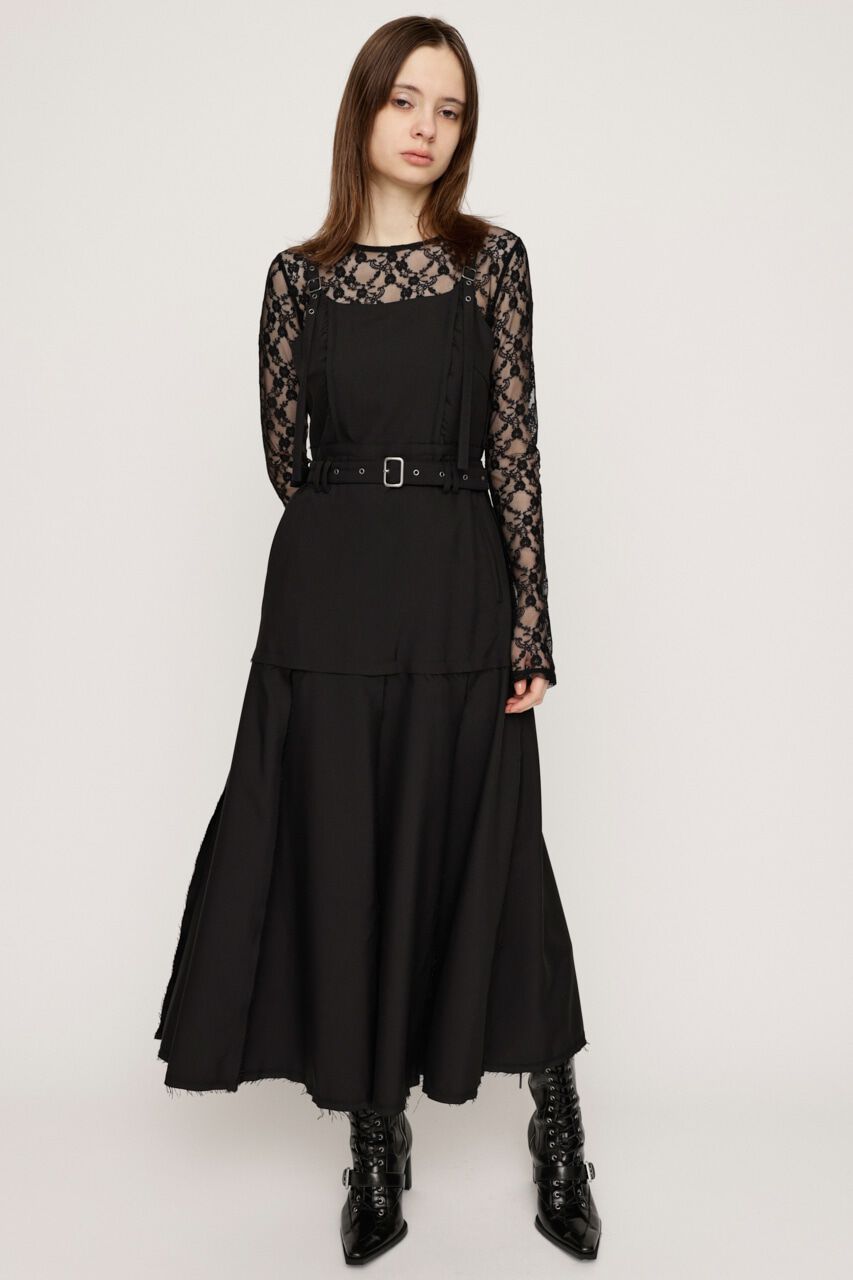 SLY「PLEATS BELTED ロングワンピース」|ワンピース|