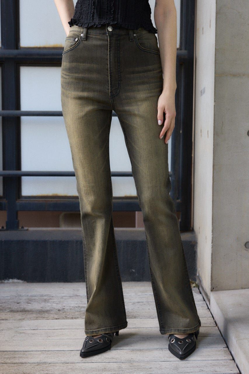SLY「HW FLARE PT-C WITH ROICA（R）EF」|デニム|