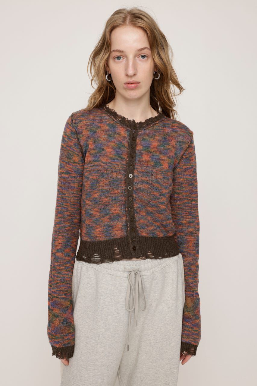 SLY「TWIN BLOOM KNIT カーディガン」|カーディガン|