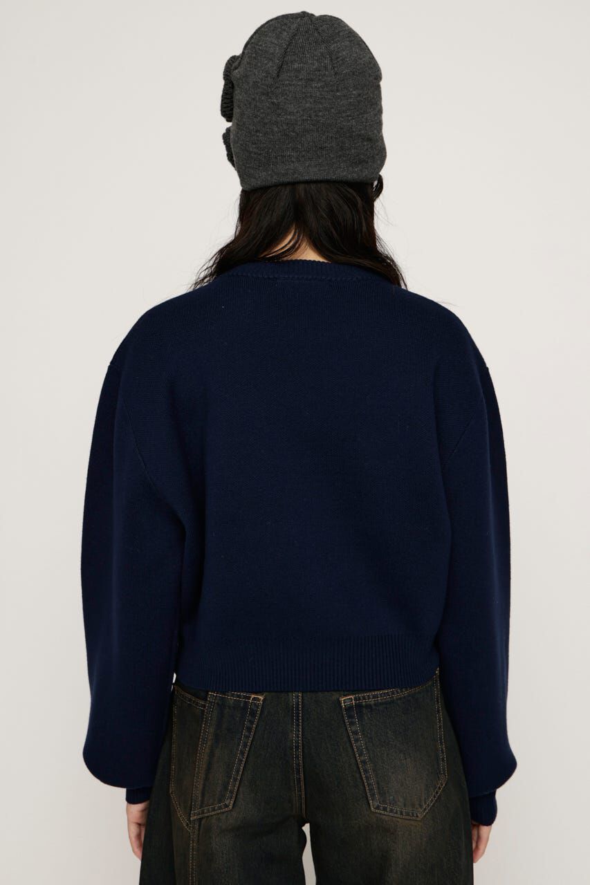 SLY「FRONT LOGO KNIT トップス」|ニット・セーター|