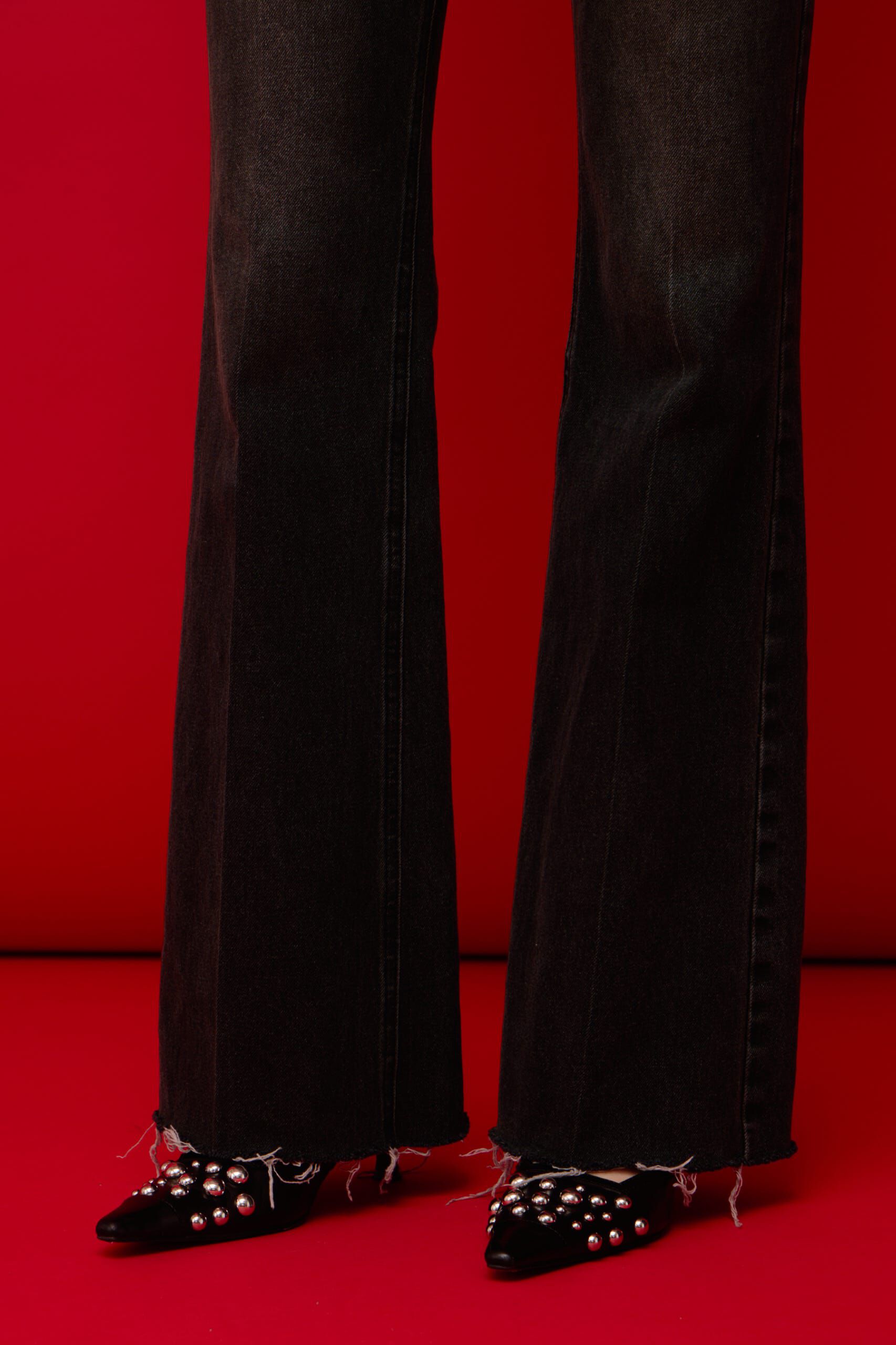 SLY「J／W SEMI FLARE DENIM パンツ」|デニム|