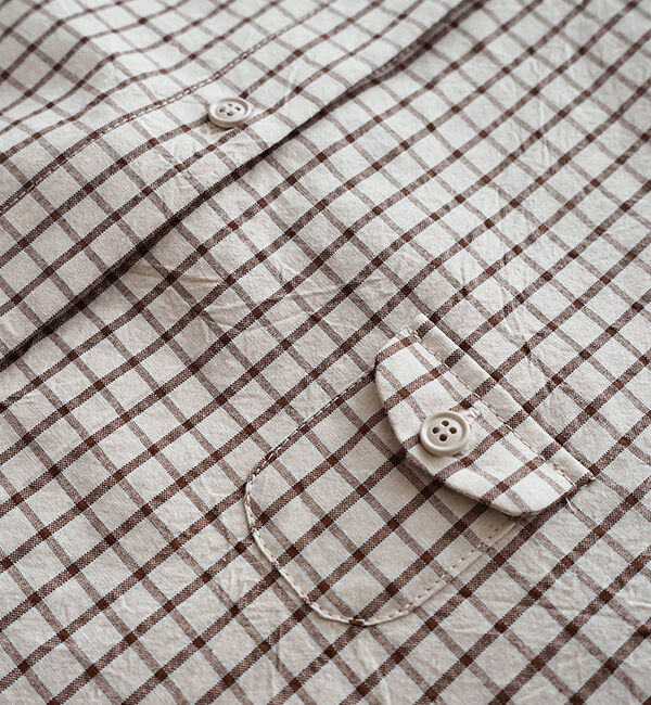 休日と詩「小さなポケットのロングシャツ」|シャツ・ブラウス|