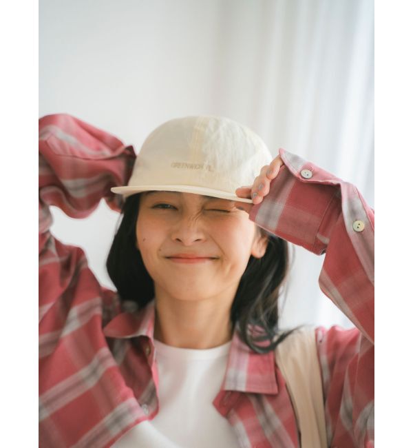Ungrid「コードデザインナイロン混キャップ」|キャップ・キャスケット|オフホワイト