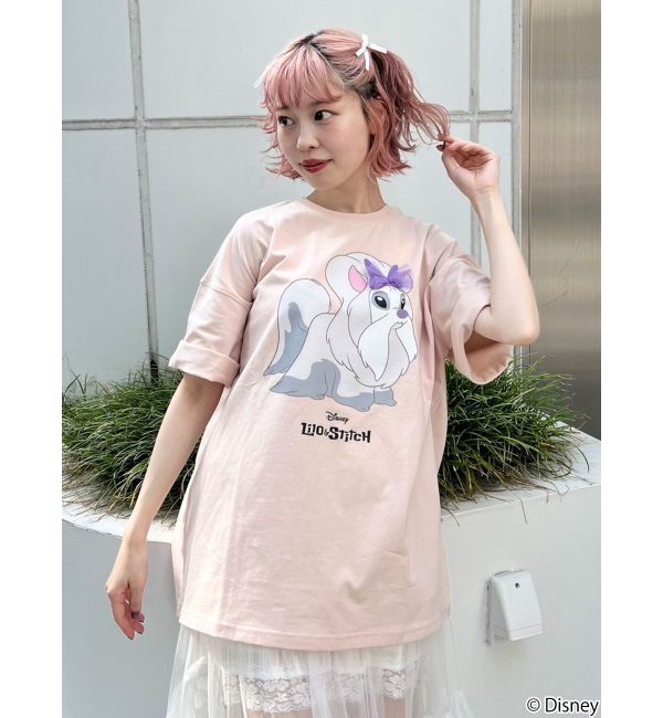 merry jenny「Lilo & Stitch 「ジジとマートルの仲間たち」Tシャツ」|Tシャツ・カットソー|