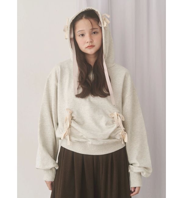 merry jenny「ribbon ribbon hoodie」|パーカー|