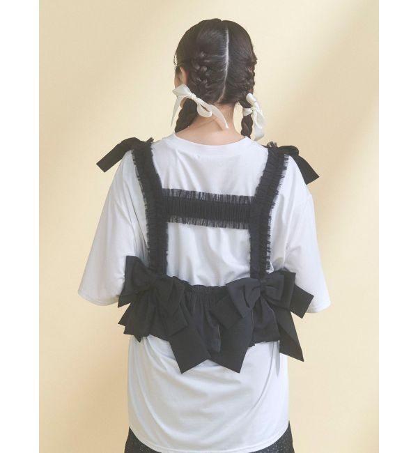 merry jenny「Tulle ribbon harness」|サスペンダー|
