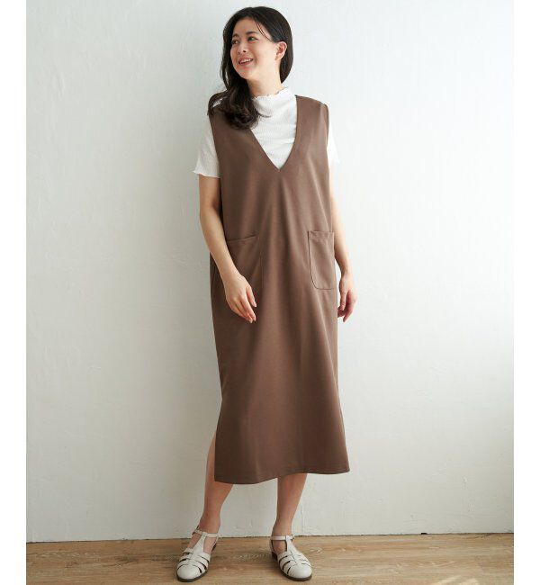 ikka「【2点セット】ジャンスカメローインナーアンサンブル」|ワンピース|